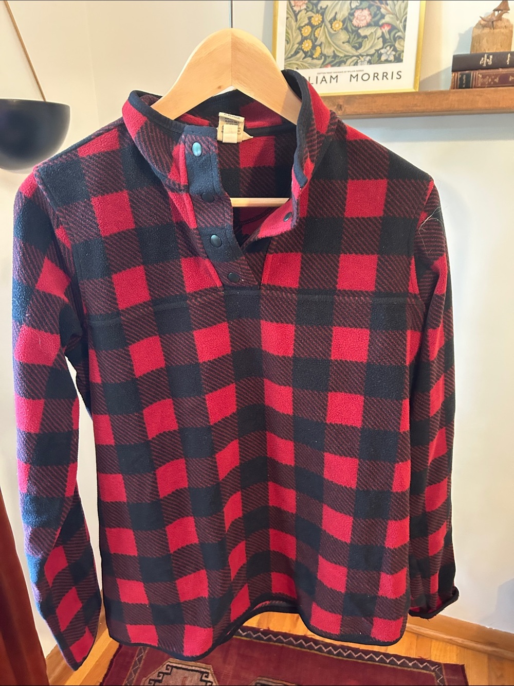 Duluth Trading Buffalo Check Fleece Pullover